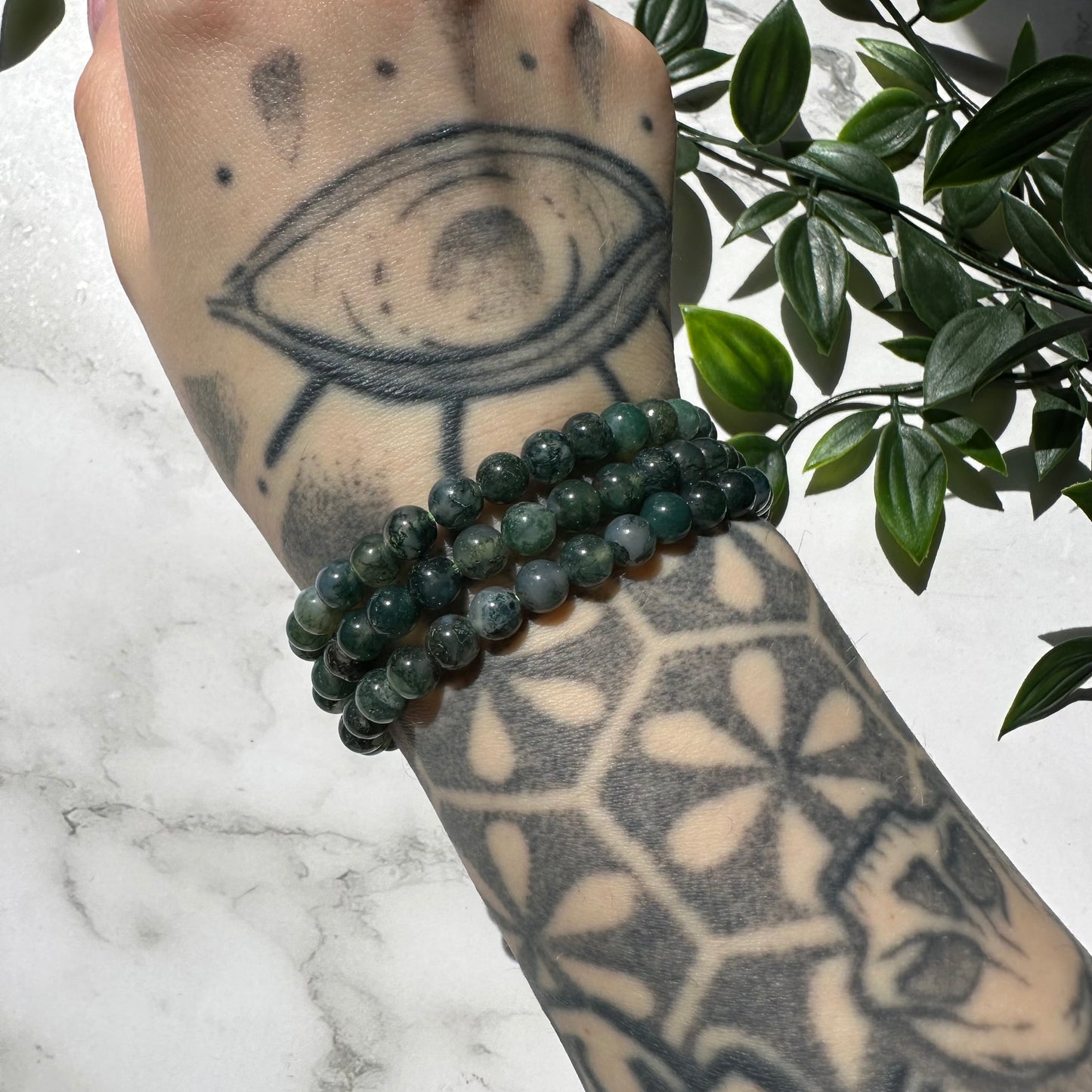 Bracciale in Agata Muschiata