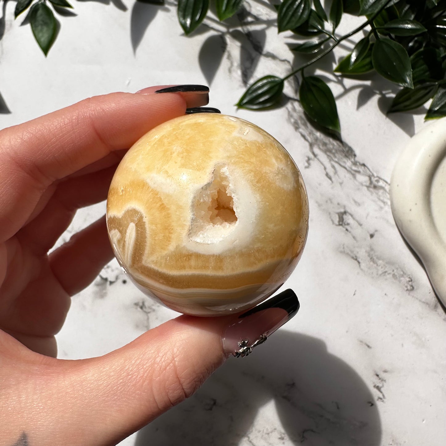 Sfera in Calcite Arancione