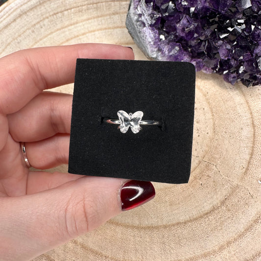 Anello Butterfly Quarzo Ialino