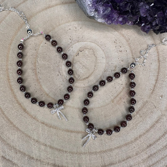 Bracciale Fiocco in Granato