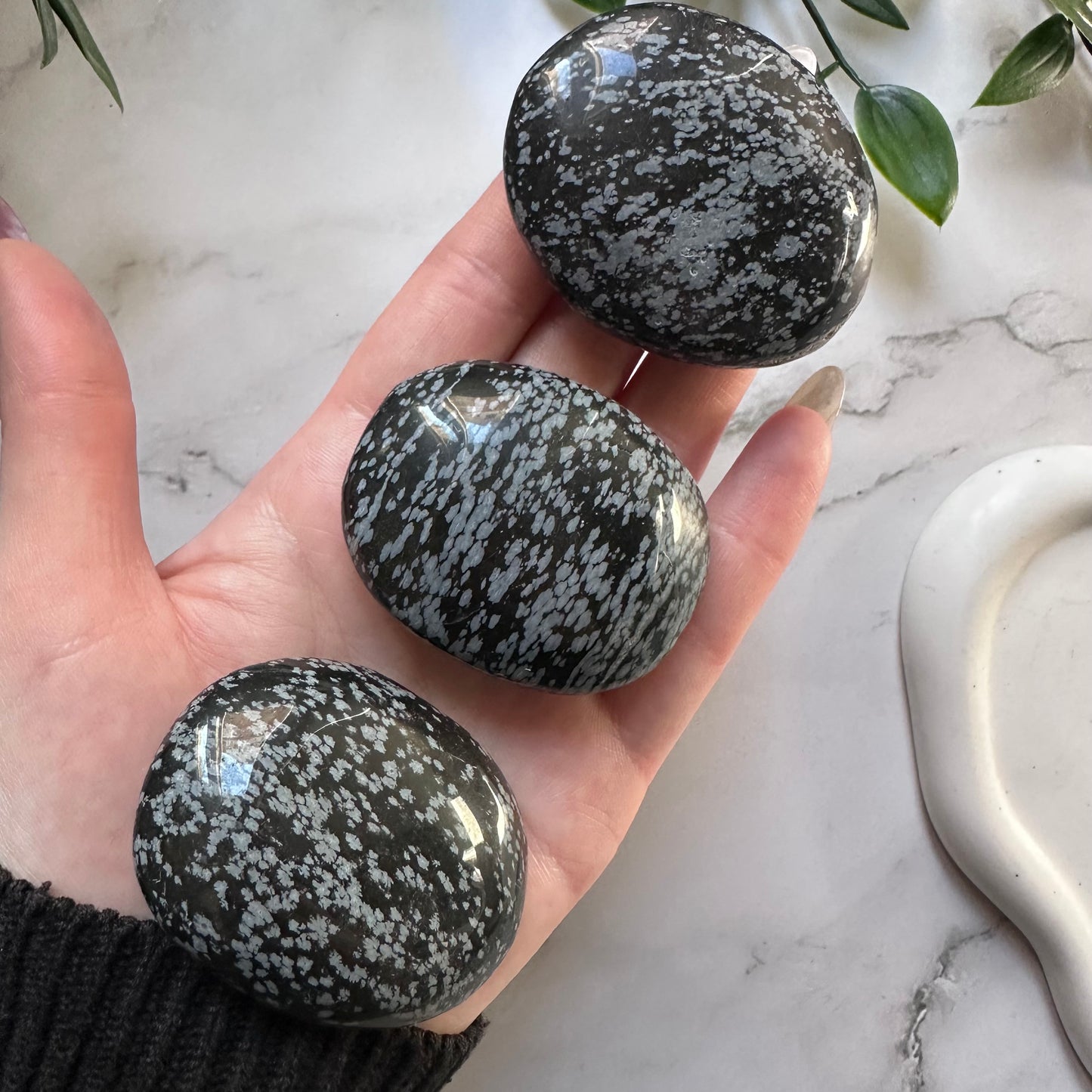 Palmstone Ossidiana Fiocco di Neve