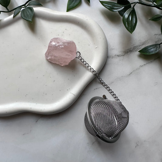 Colino da té con Quarzo Rosa