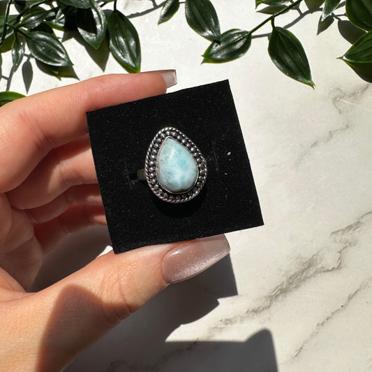 Anello Anfitrite in Larimar