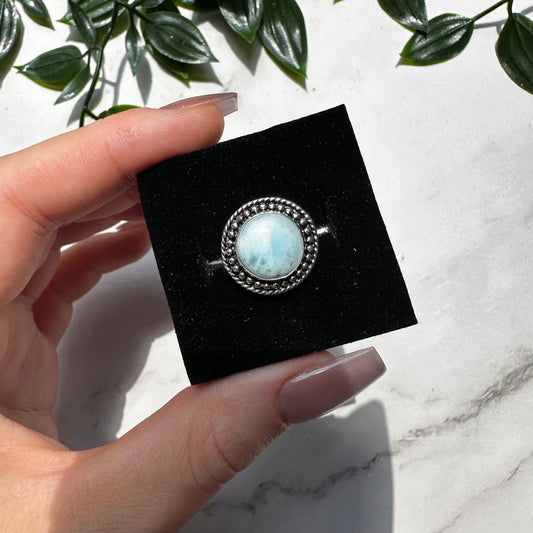 Anello Anfitrite in Larimar